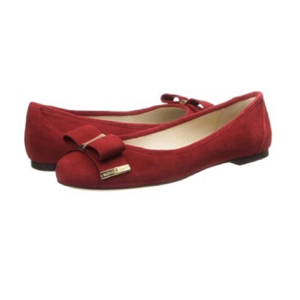 Michael Kors Kiera Deep Burgundy Ballet Flat Sz 8